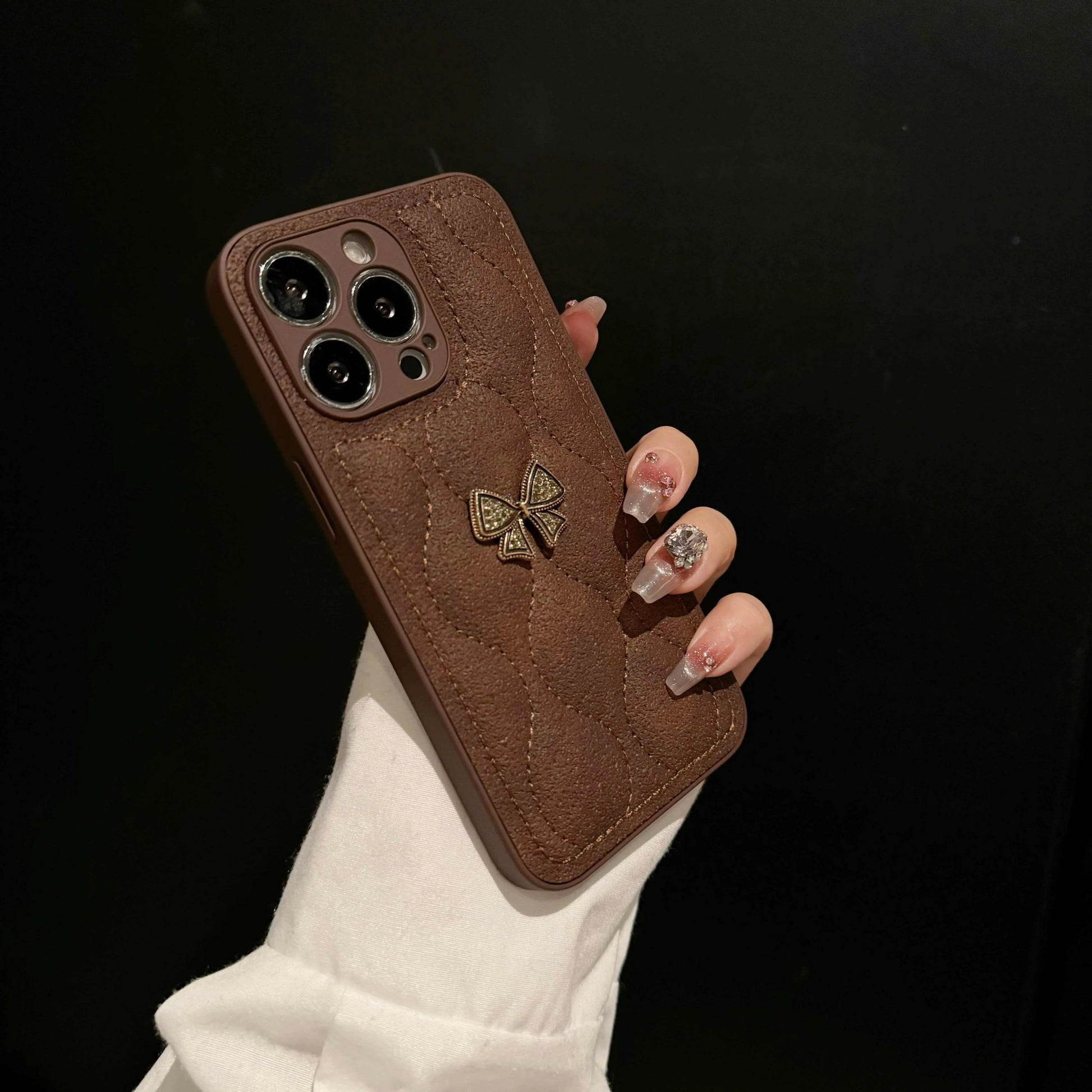 テディリボンブラウン・プラネットロゴフォンケース NOCTONE