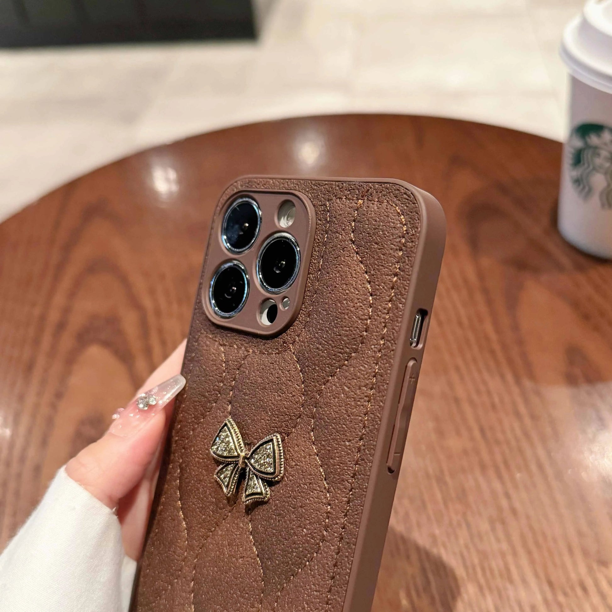 テディリボンブラウン・プラネットロゴフォンケース NOCTONE