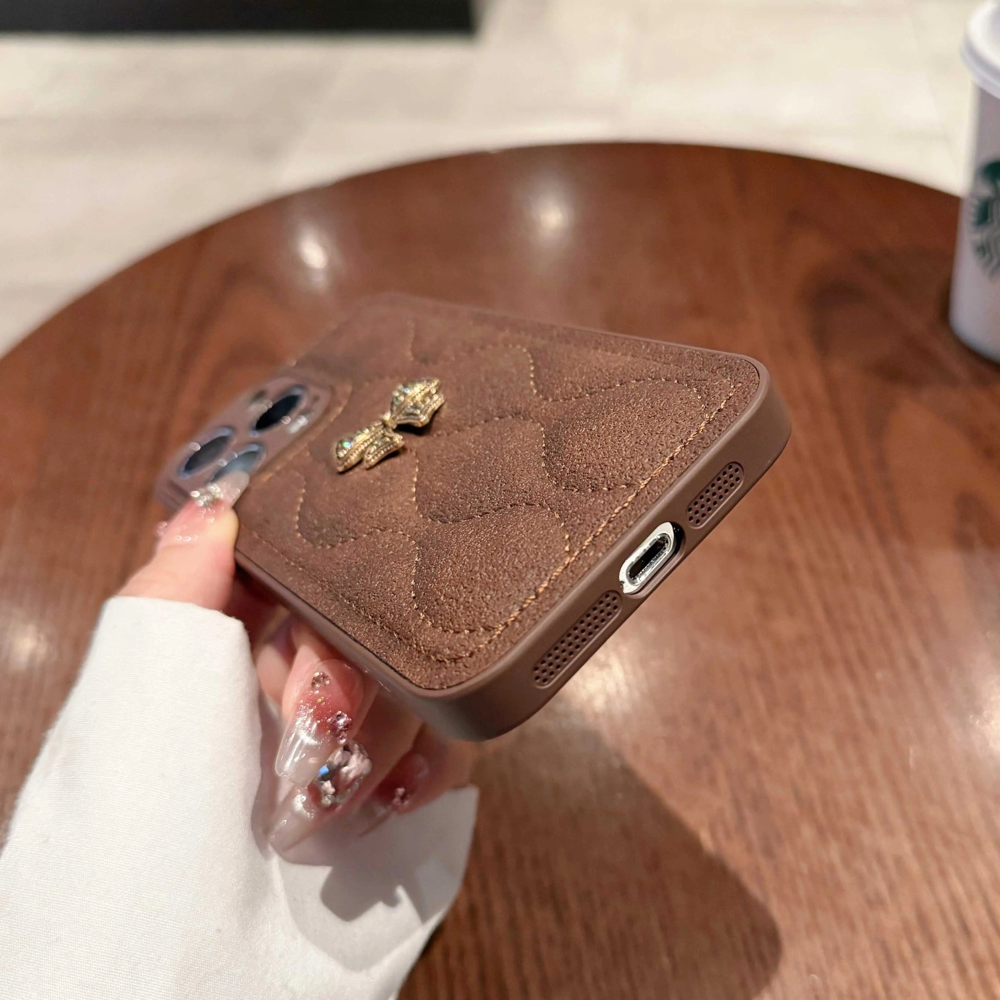 テディリボンブラウン・プラネットロゴフォンケース NOCTONE