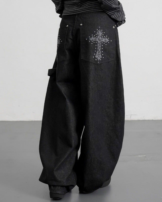 レオパードクロスワイドパンツ NOCTONE