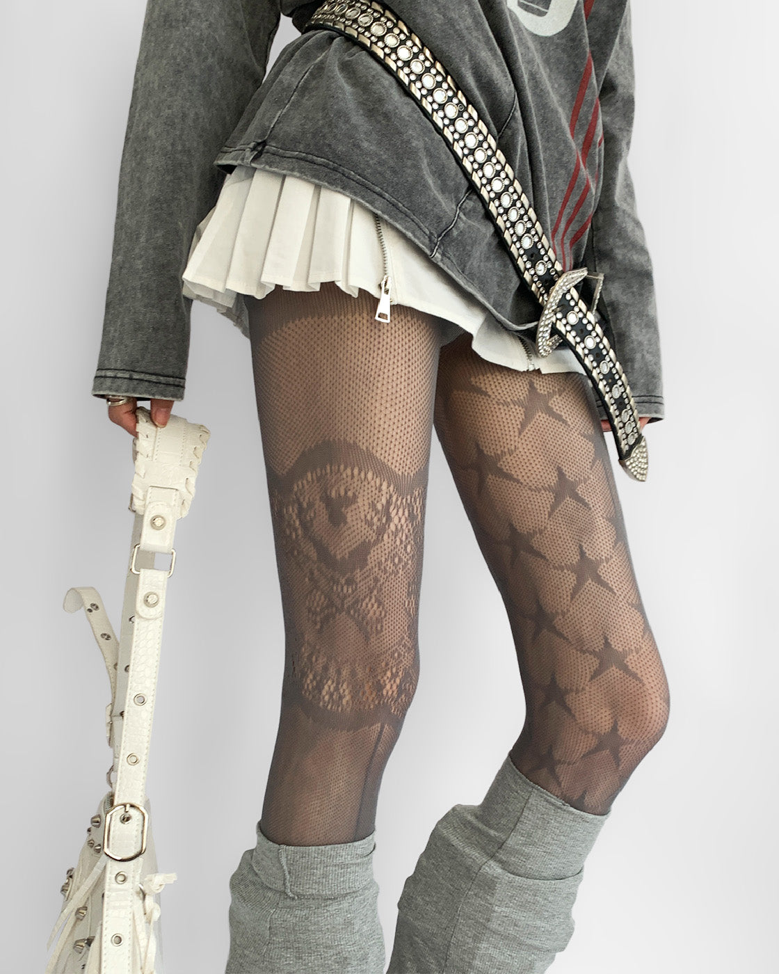 ナイトクラスルームホローレースパンティーストッキング極薄ファインメッシュグレーストッキングサマースターグレーフィッシュネットソックスレディース NOCTONE