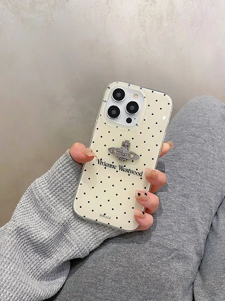 ホワイトシュガードット・プラネットロゴフォンケース NOCTONE