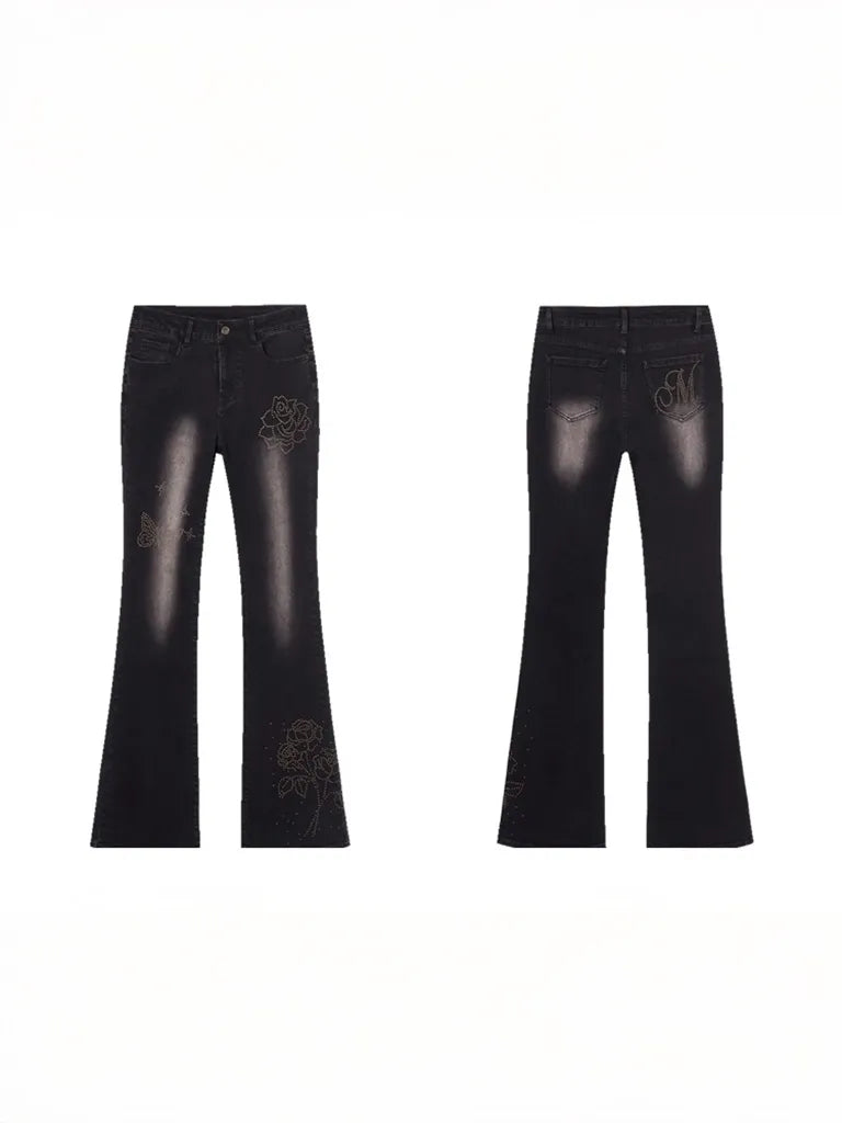 グリッターローズ・グランジフレアデニム NOCTONE