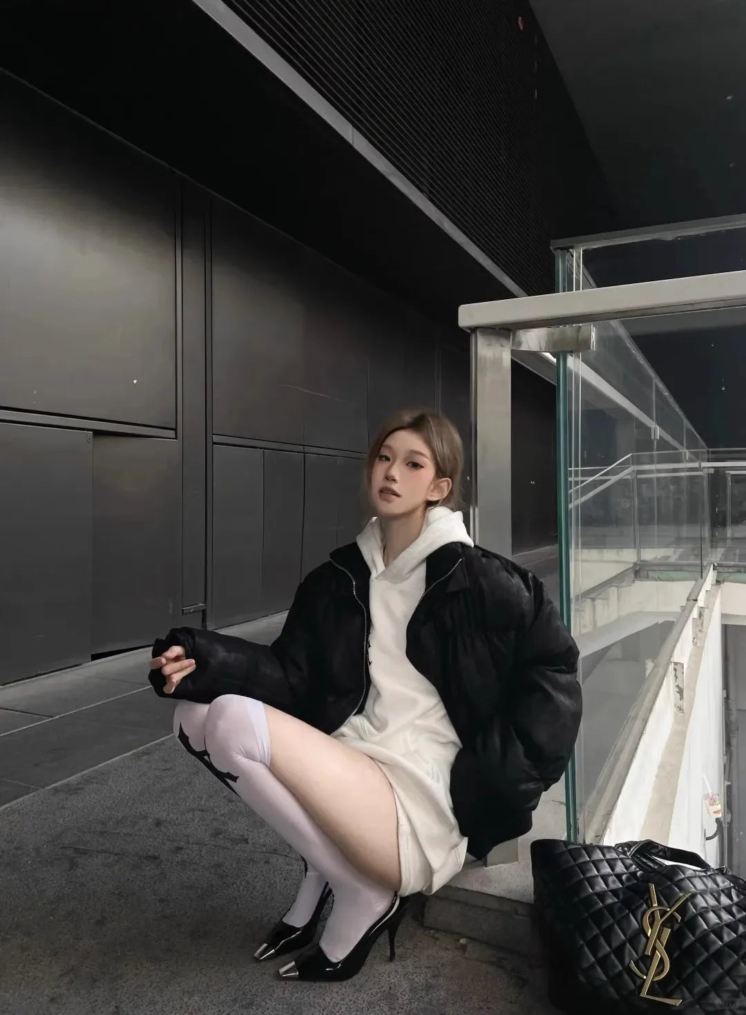 クロスボーダーのクロスストッキングはハロウィーンの靴下の蜘蛛の巣を印刷します。 NOCTONE