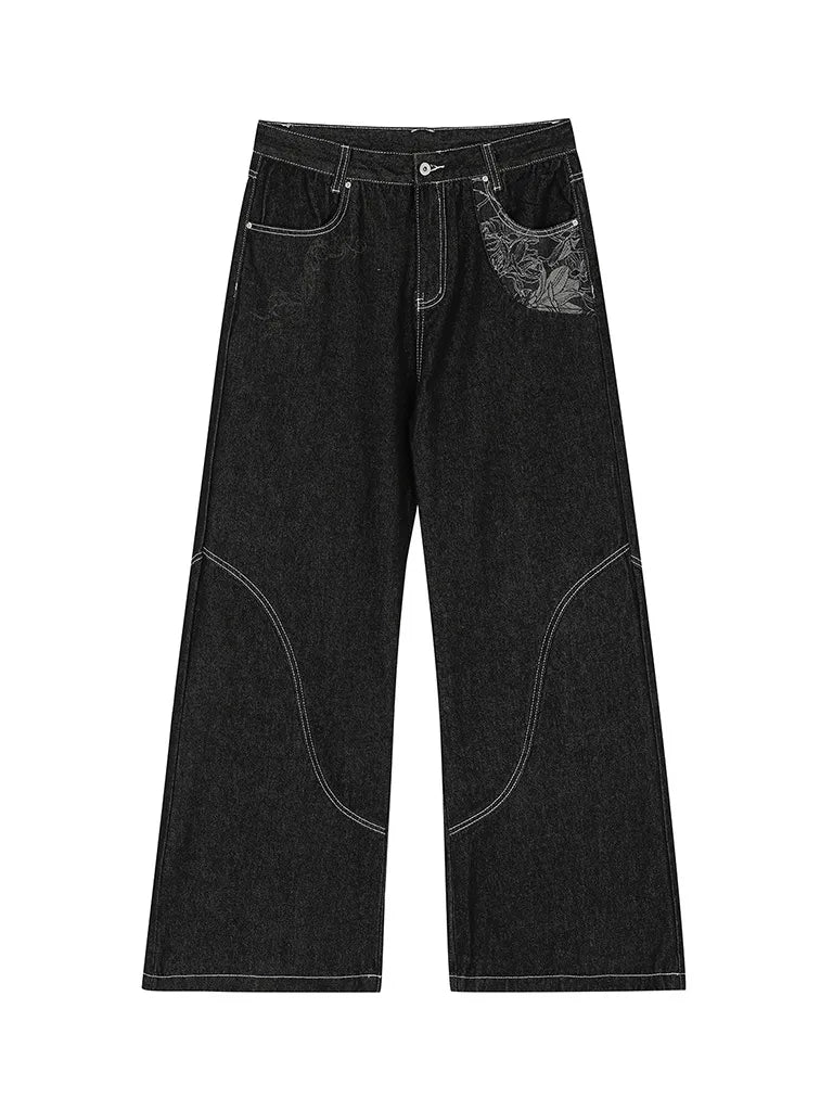 ステッチワーク・バルーンデニム NOCTONE