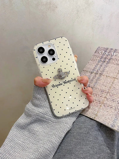 ホワイトシュガードット・プラネットロゴフォンケース NOCTONE