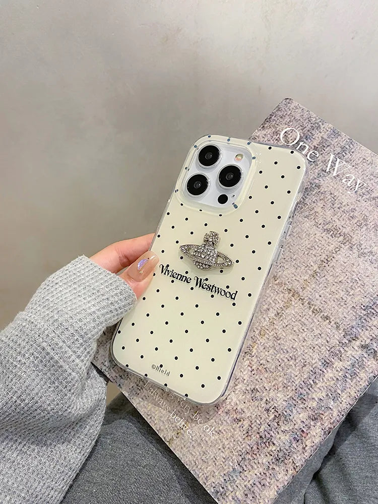 ホワイトシュガードット・プラネットロゴフォンケース NOCTONE