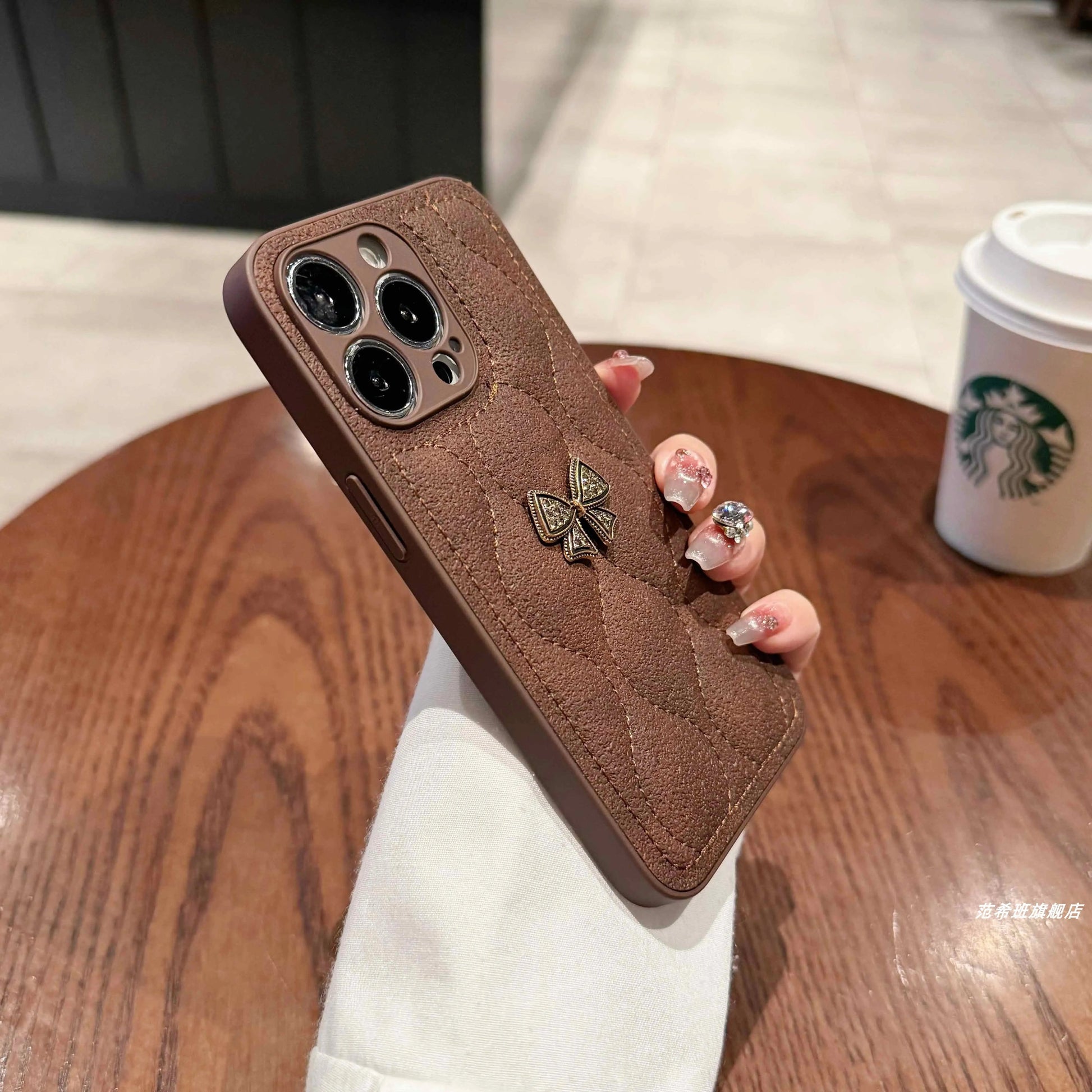 テディリボンブラウン・プラネットロゴフォンケース NOCTONE