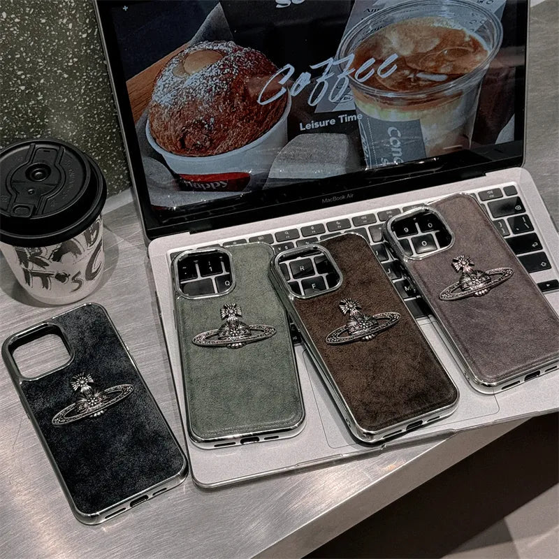 ヴィンテージレザー・プラネットロゴフォンケース NOCTONE