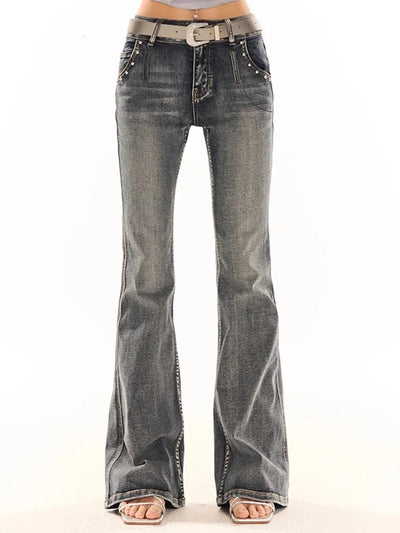 ヴィンテージウォッシュ・ハートスタッズデニム NOCTONE