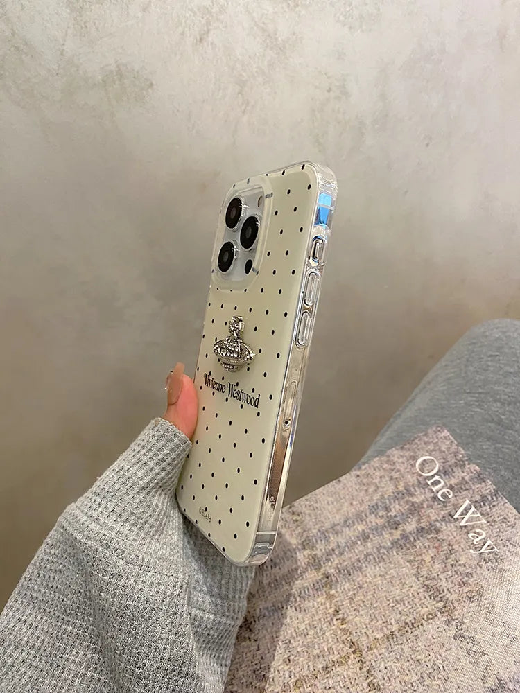 ホワイトシュガードット・プラネットロゴフォンケース NOCTONE