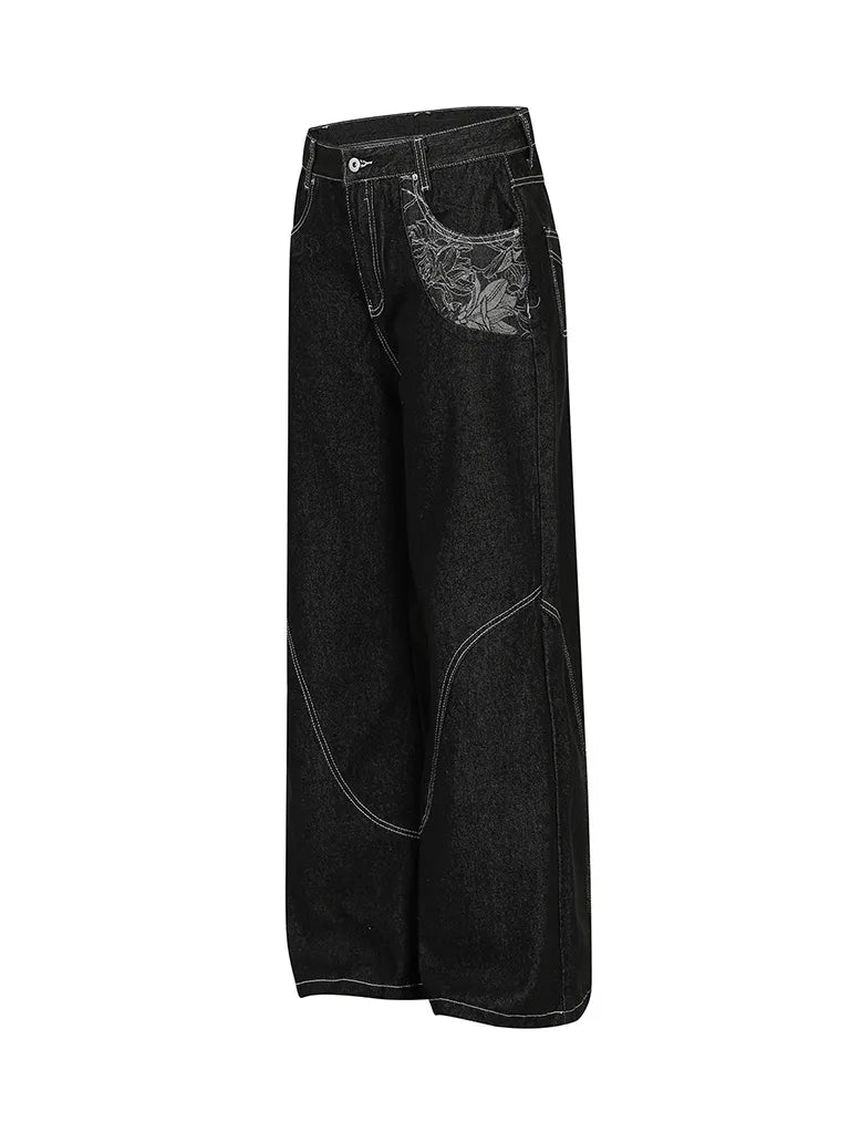 ステッチワーク・バルーンデニム NOCTONE