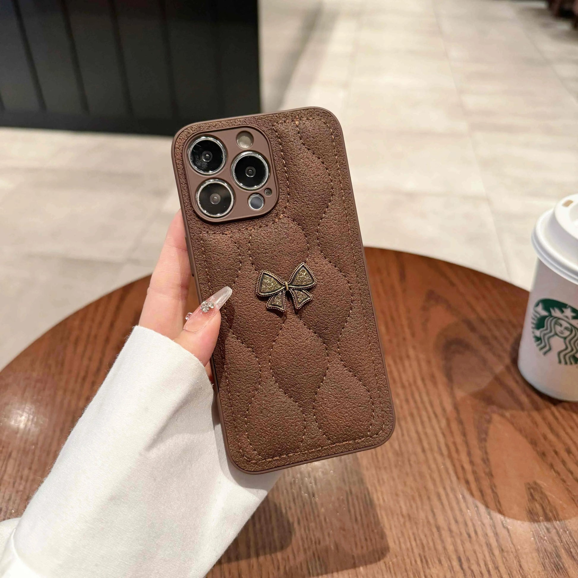 テディリボンブラウン・プラネットロゴフォンケース NOCTONE