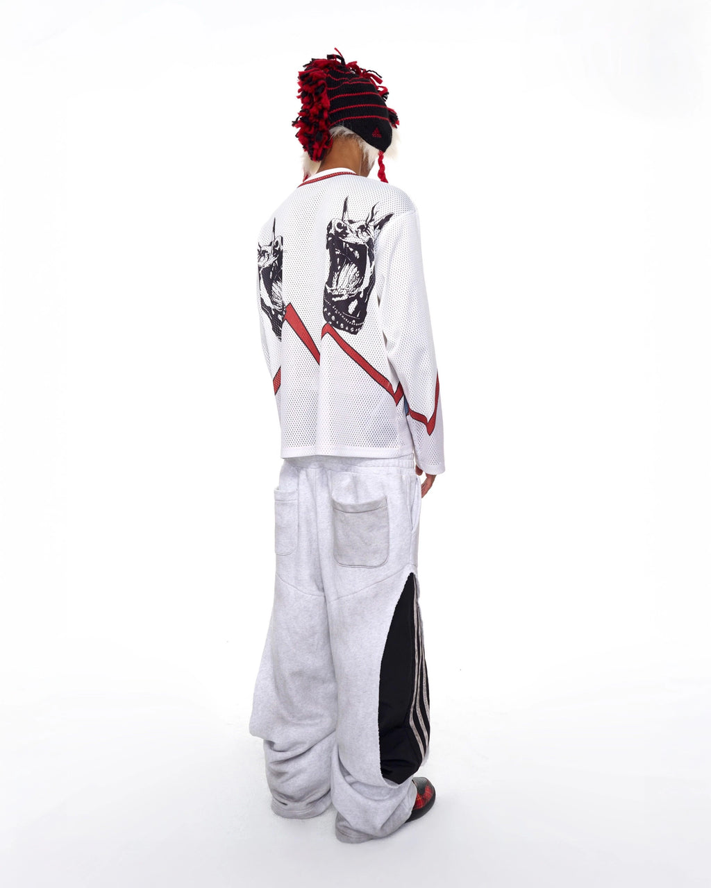 Elastic Waist Straight Pants