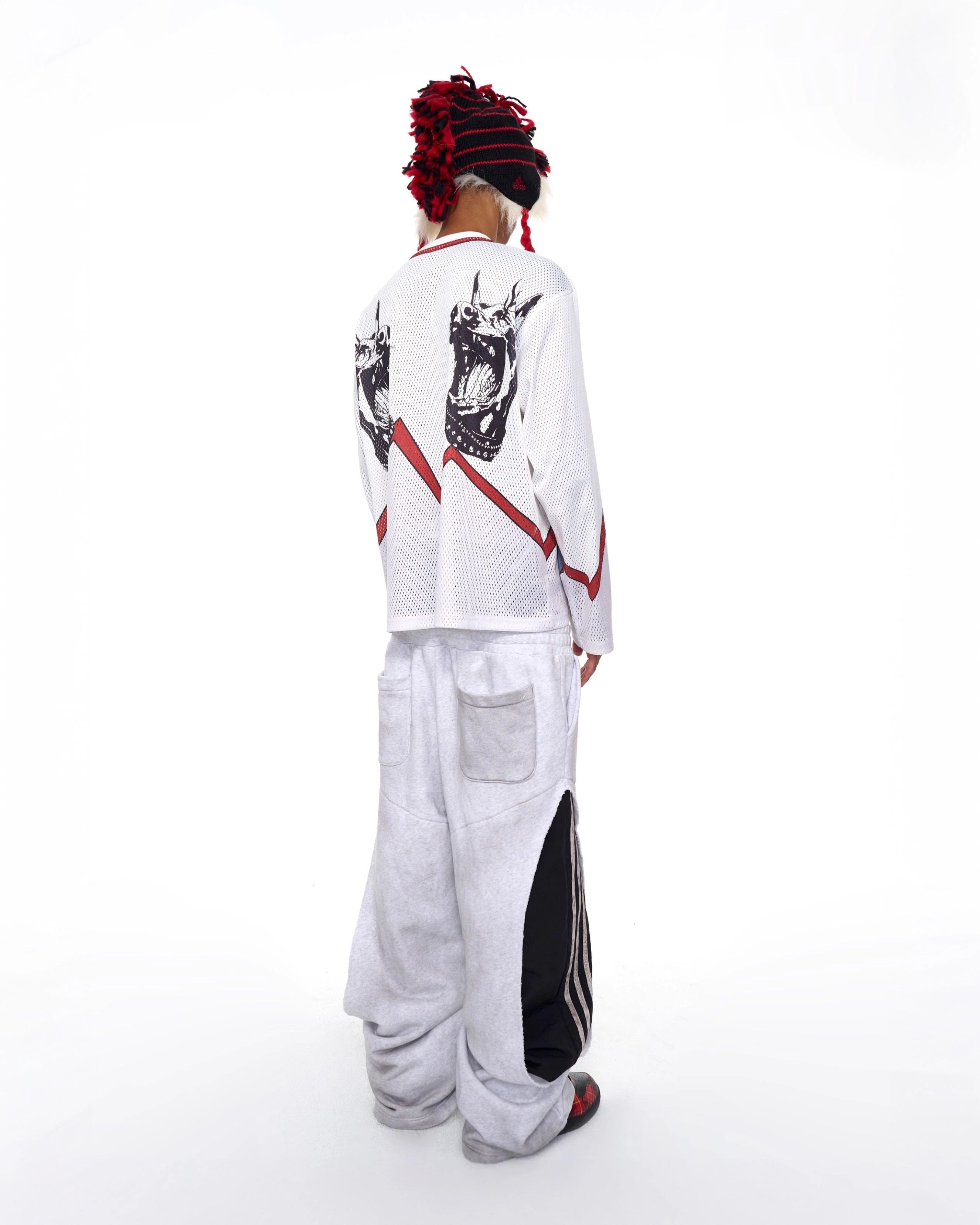 Elastic Waist Straight Pants