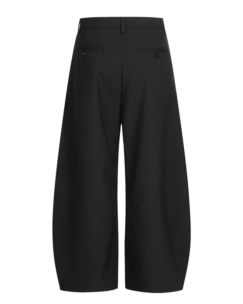 Vertical Stripe Wide Leg Pants