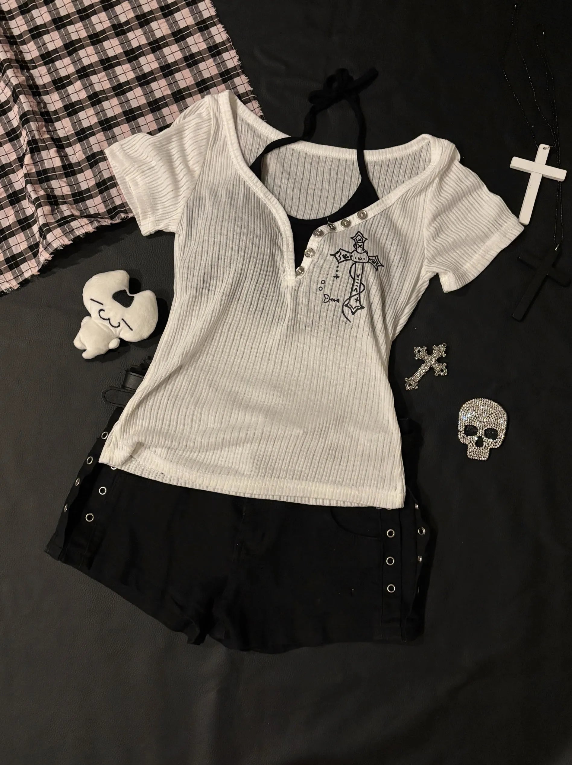 Y2Kゴス・レイヤードヘンリーT NOCTONE