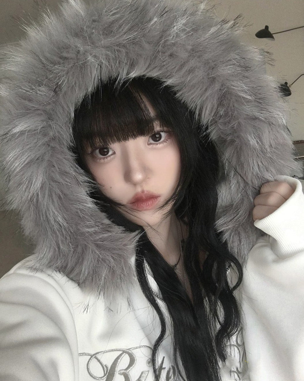 ファーフードジャケット NOCTONE