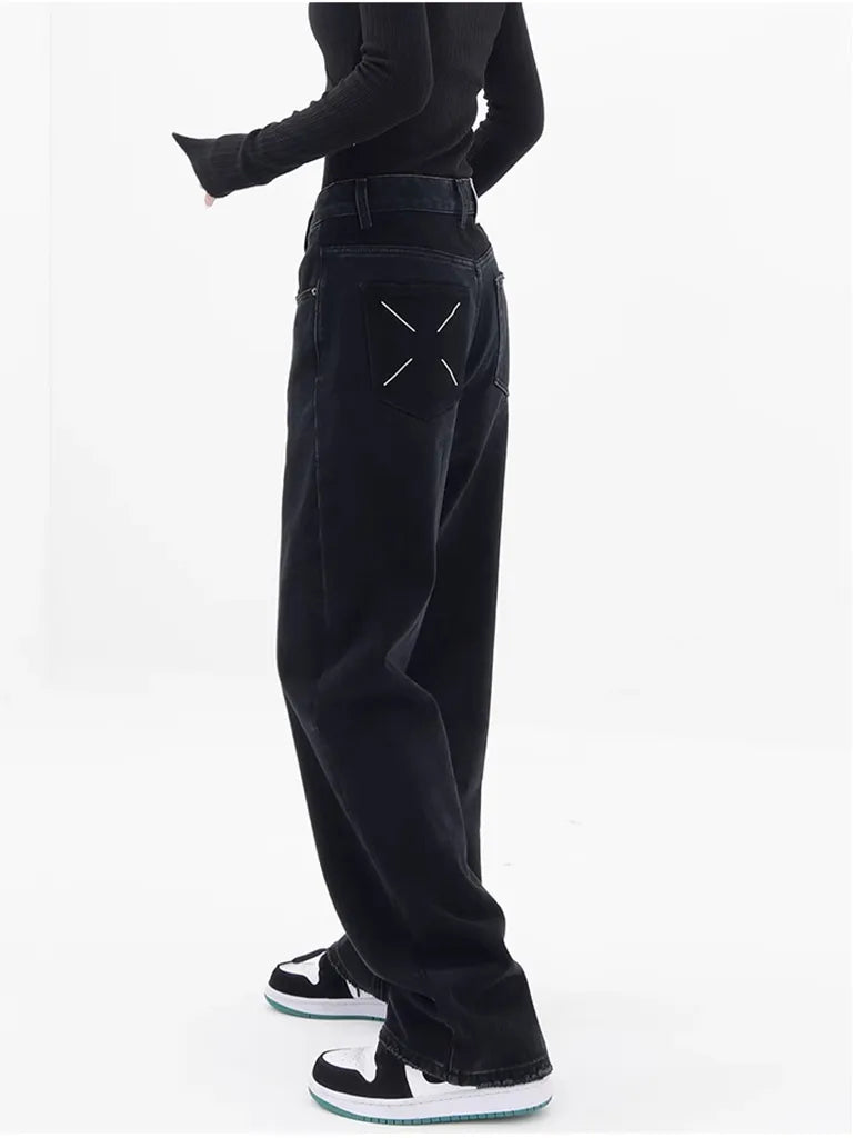 バッククロスステッチ・ストレートデニム NOCTONE