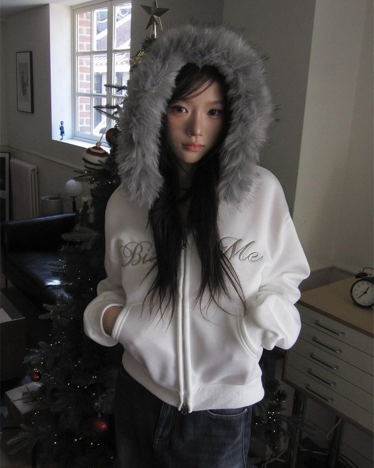 ファーフードジャケット NOCTONE