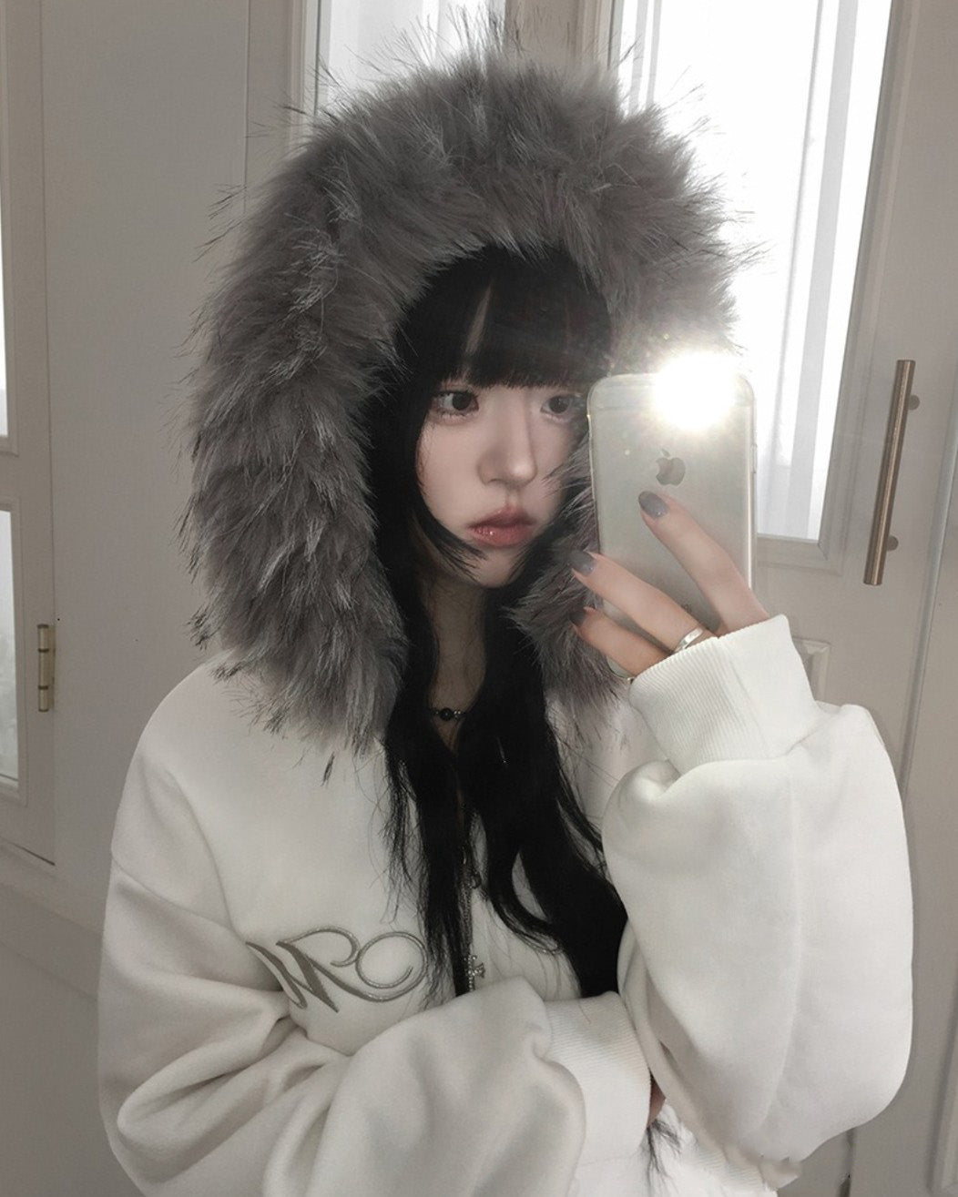 ファーフードジャケット NOCTONE