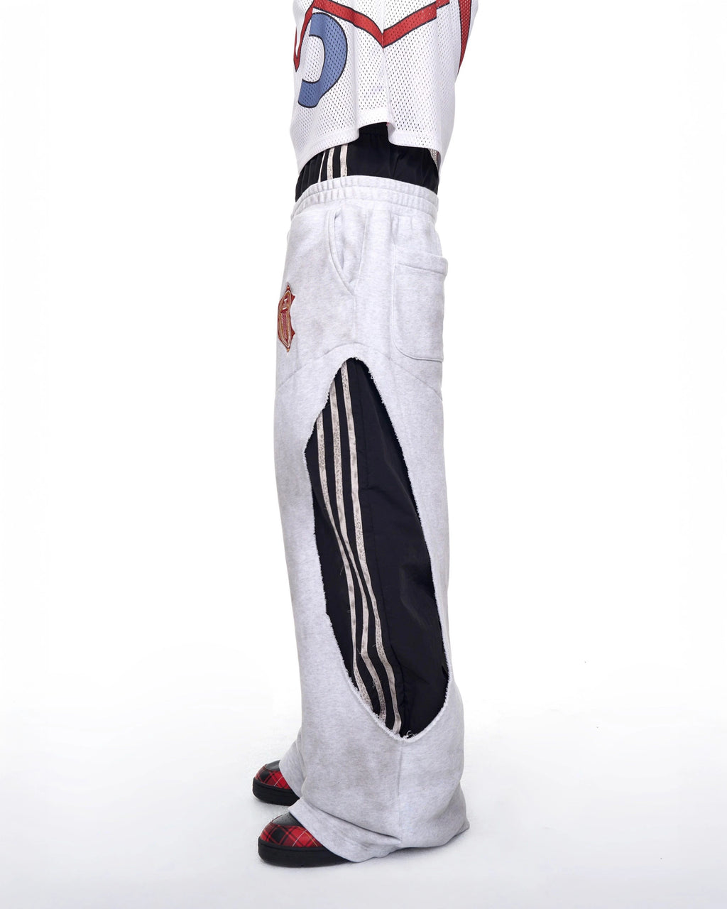 Elastic Waist Straight Pants