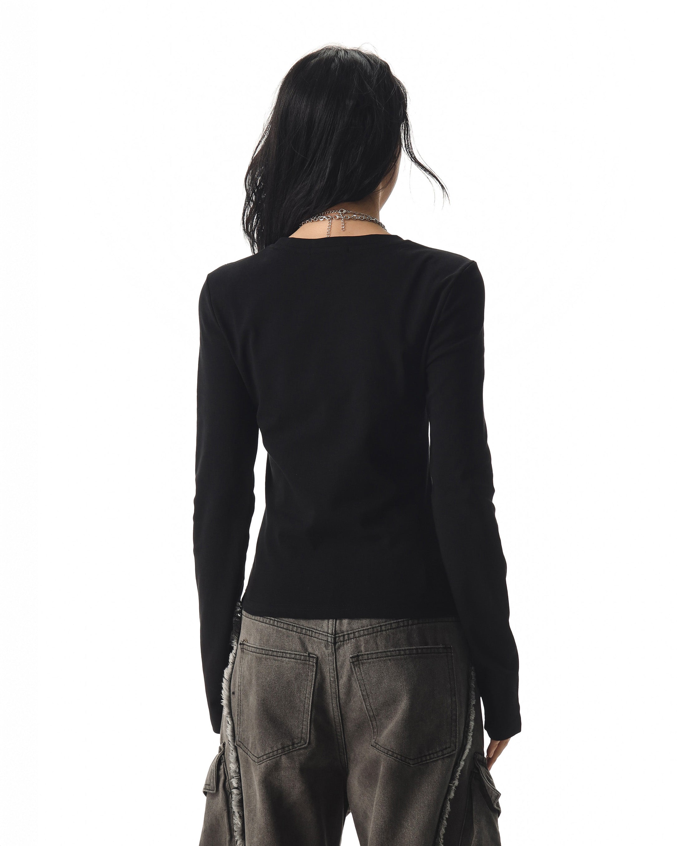 CTB Beer Captain アメリカンホットガールキティキャットプリントロングスリーブ T シャツ女性用秋用スリムフィットスリムベーストップ NOCTONE