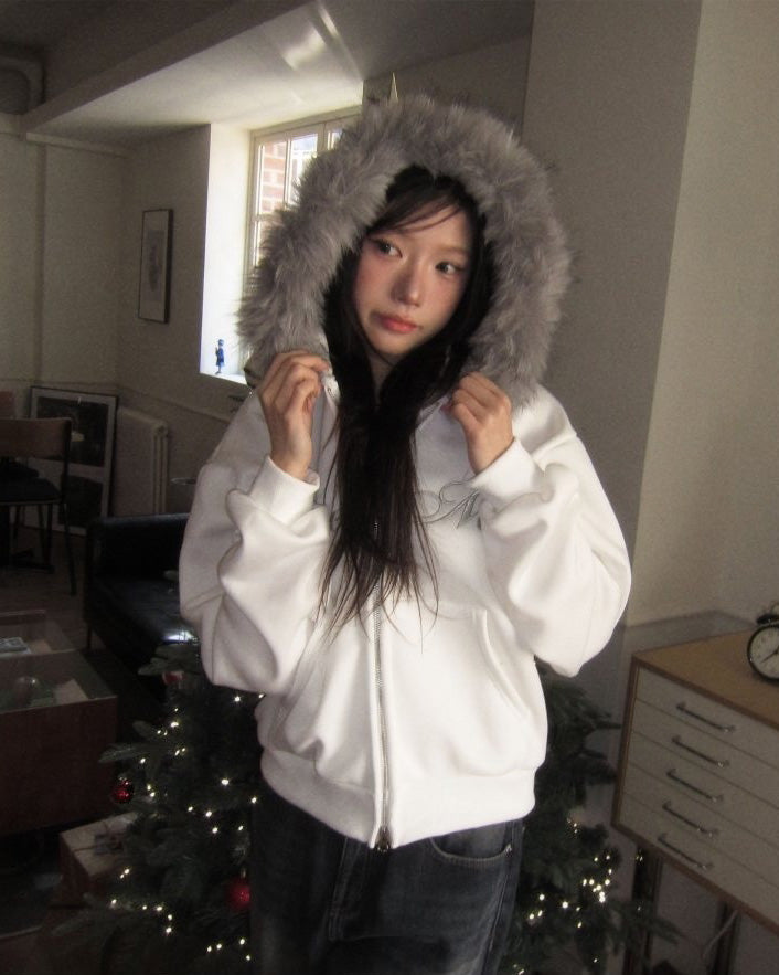 ファーフードジャケット NOCTONE