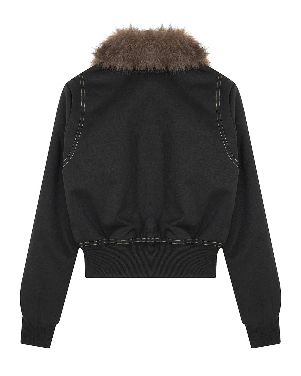 Fudge Pink 25秋季New美式复古个性分割设计宽松毛领夹克外套 NOCTONE