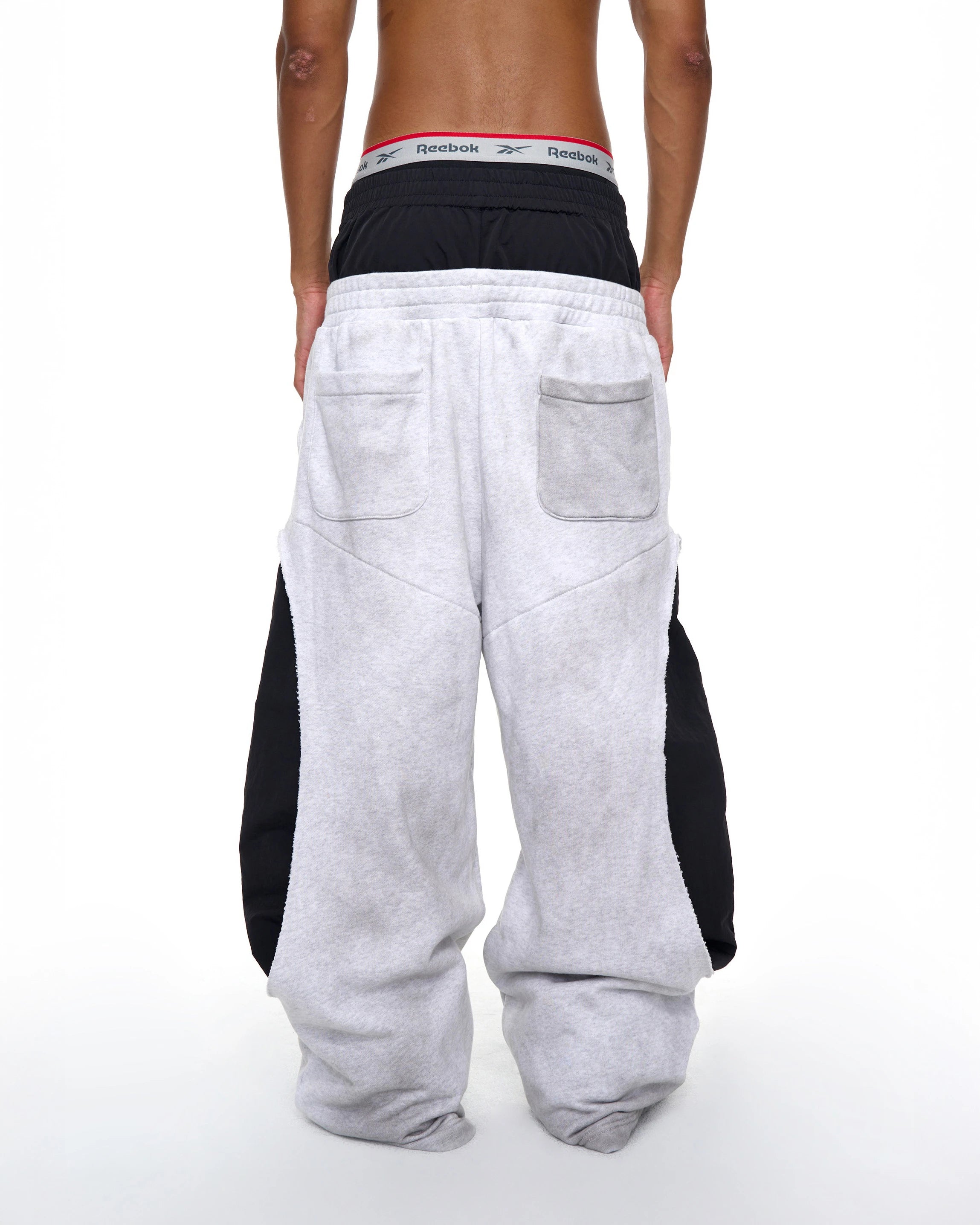 Elastic Waist Straight Pants