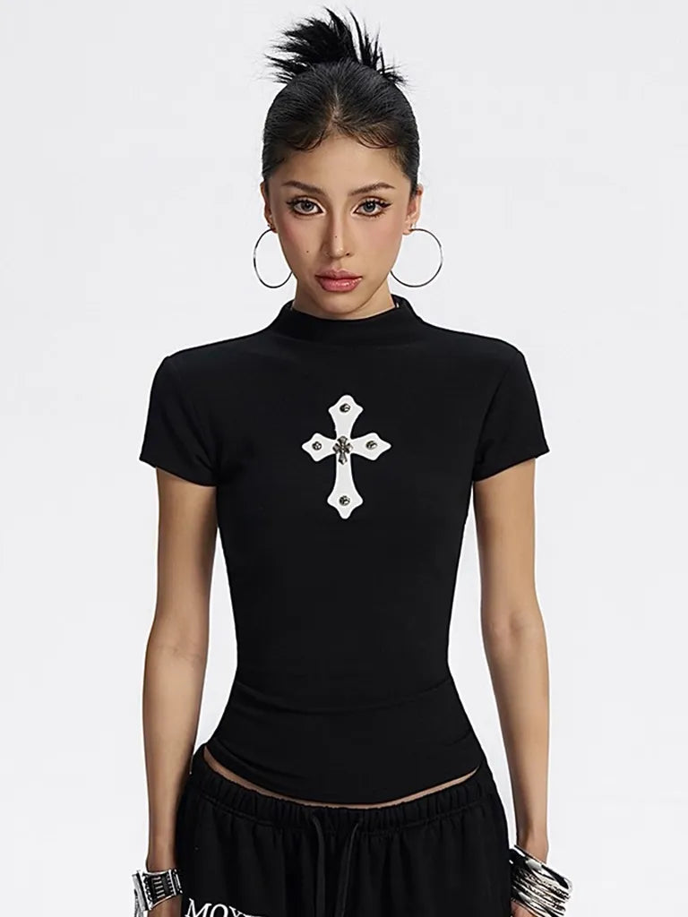 サイバーゴス・クロスモックネックT NOCTONE