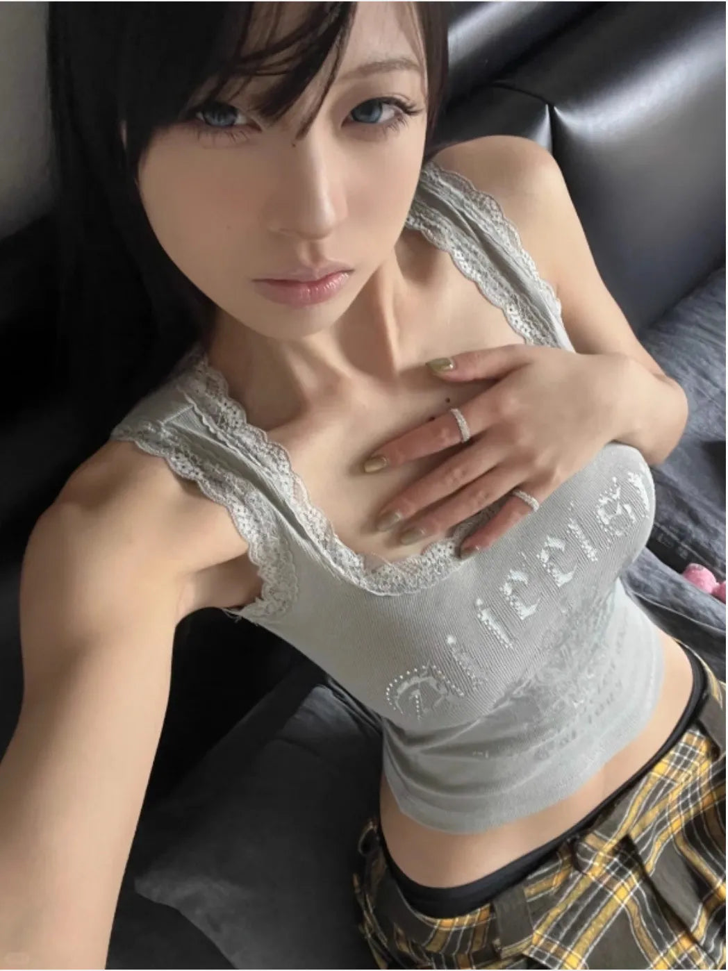 デコルテレース・ロゴリブトップ NOCTONE