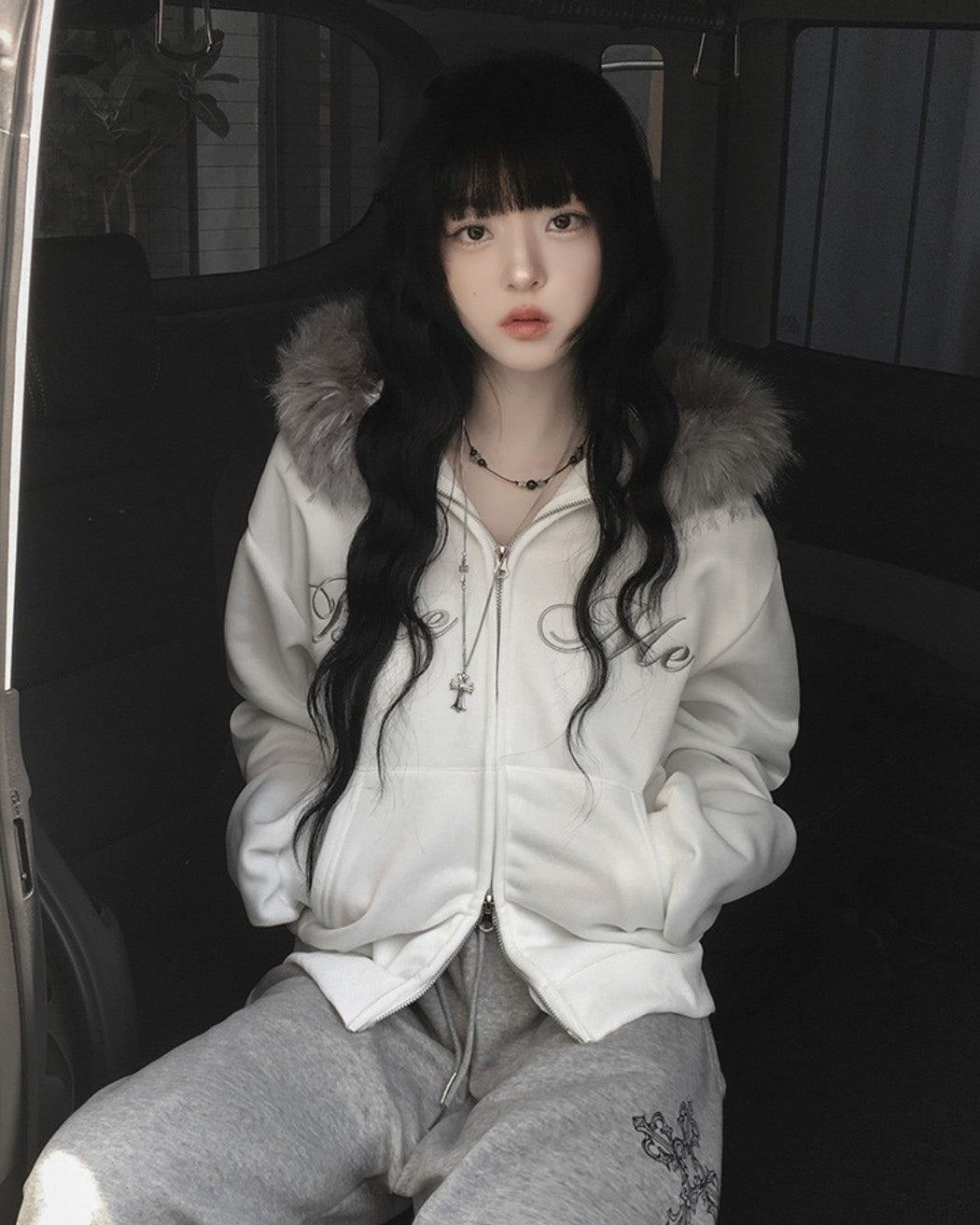 ファーフードジャケット NOCTONE