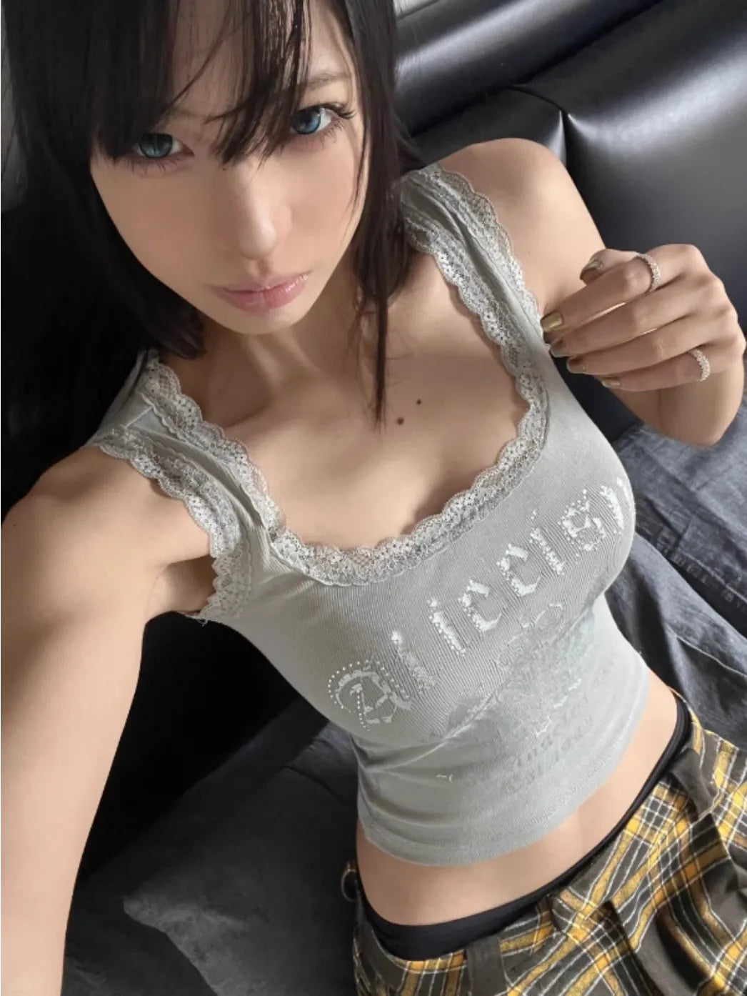 デコルテレース・ロゴリブトップ NOCTONE