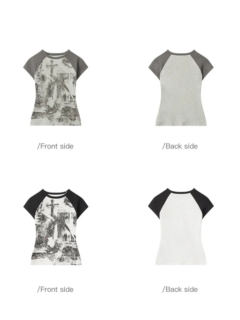 ゴシックノイズラグランT NOCTONE