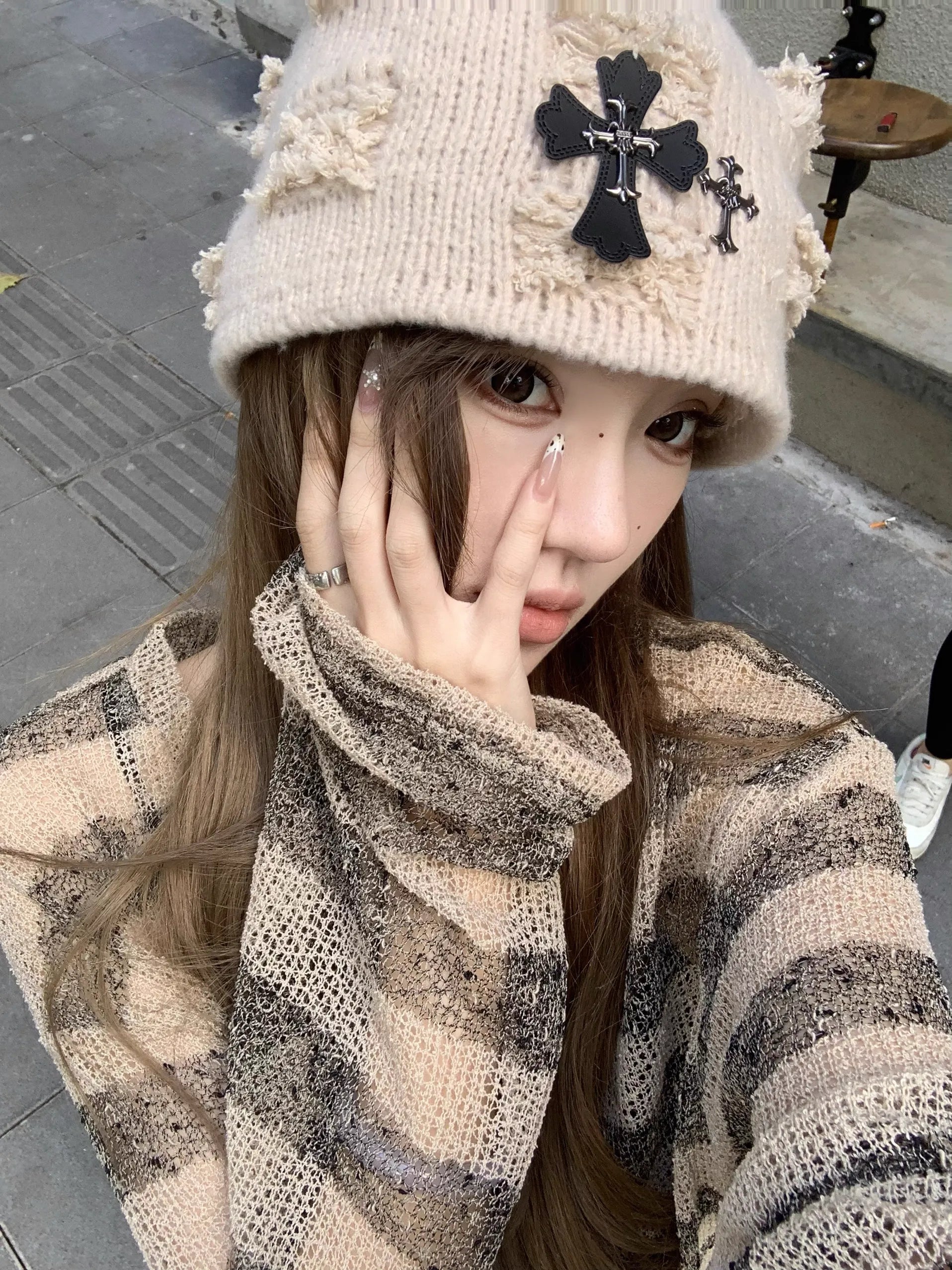 グランジダメージニット NOCTONE