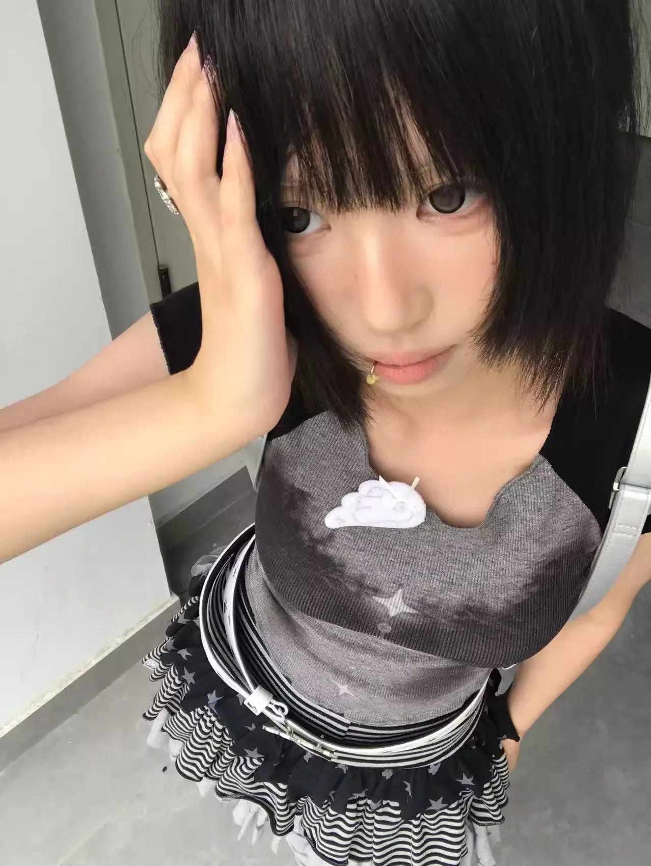 ミスティックムーン・リブTシャツ NOCTONE