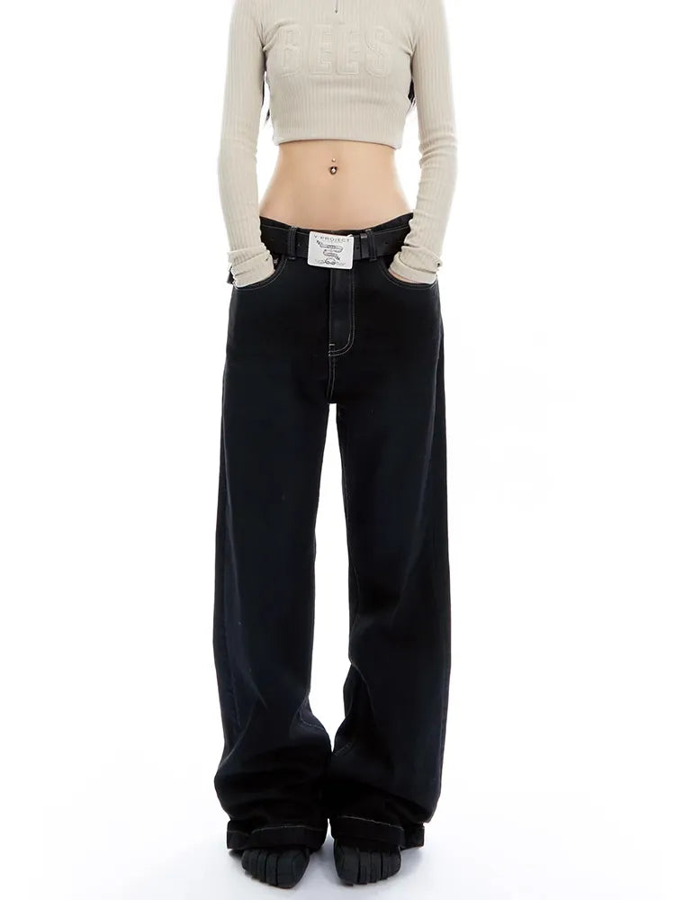 スパークルステッチ・ストレートデニム NOCTONE