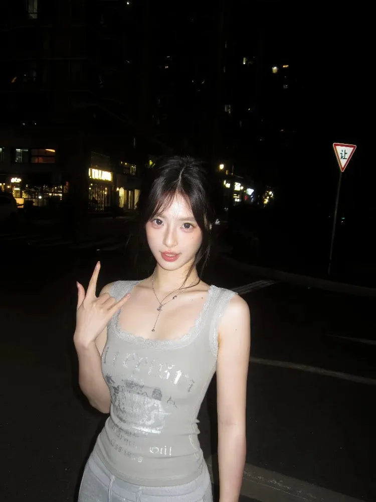 デコルテレース・ロゴリブトップ NOCTONE