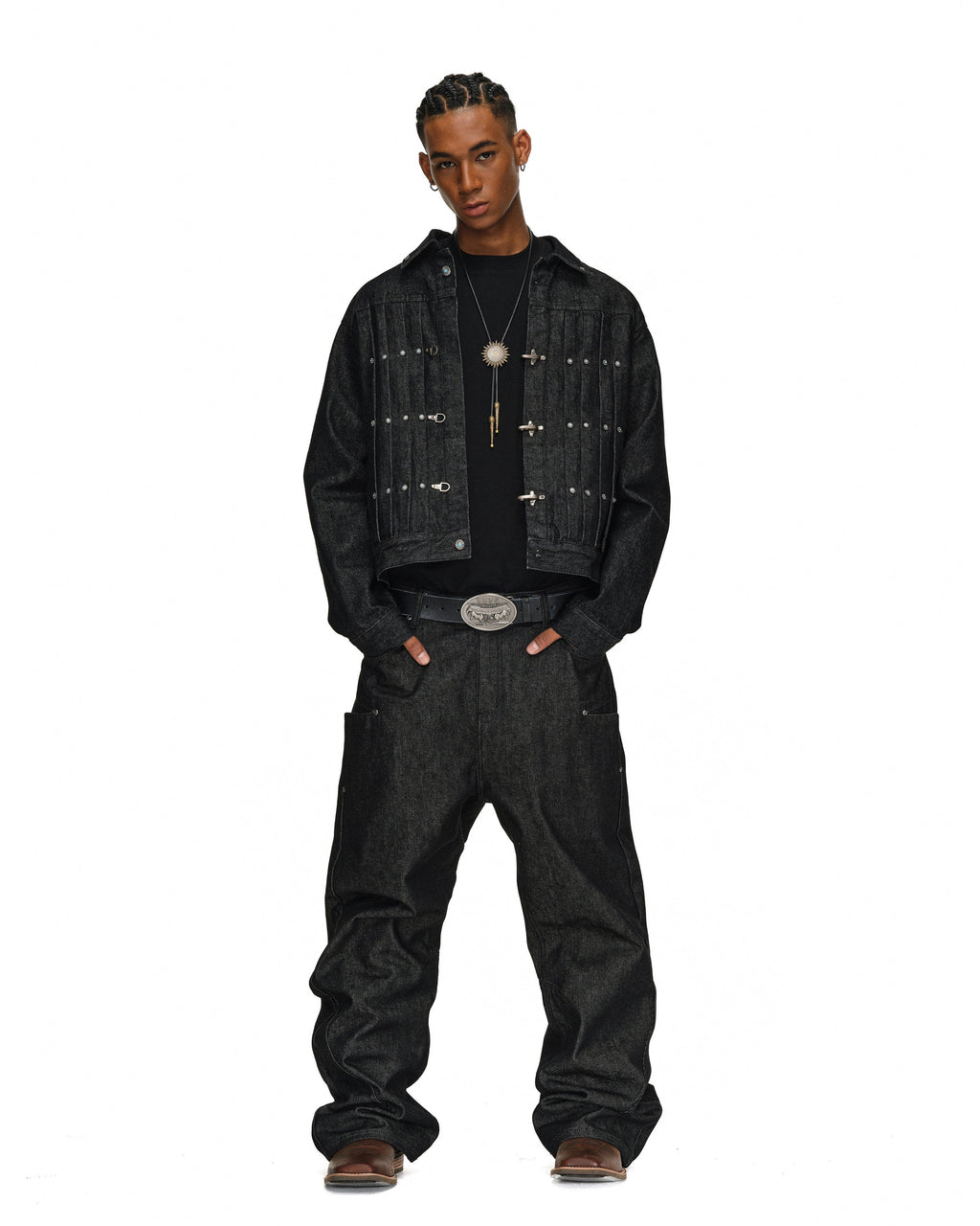 メタルバックルデニムセットアップ NOCTONE