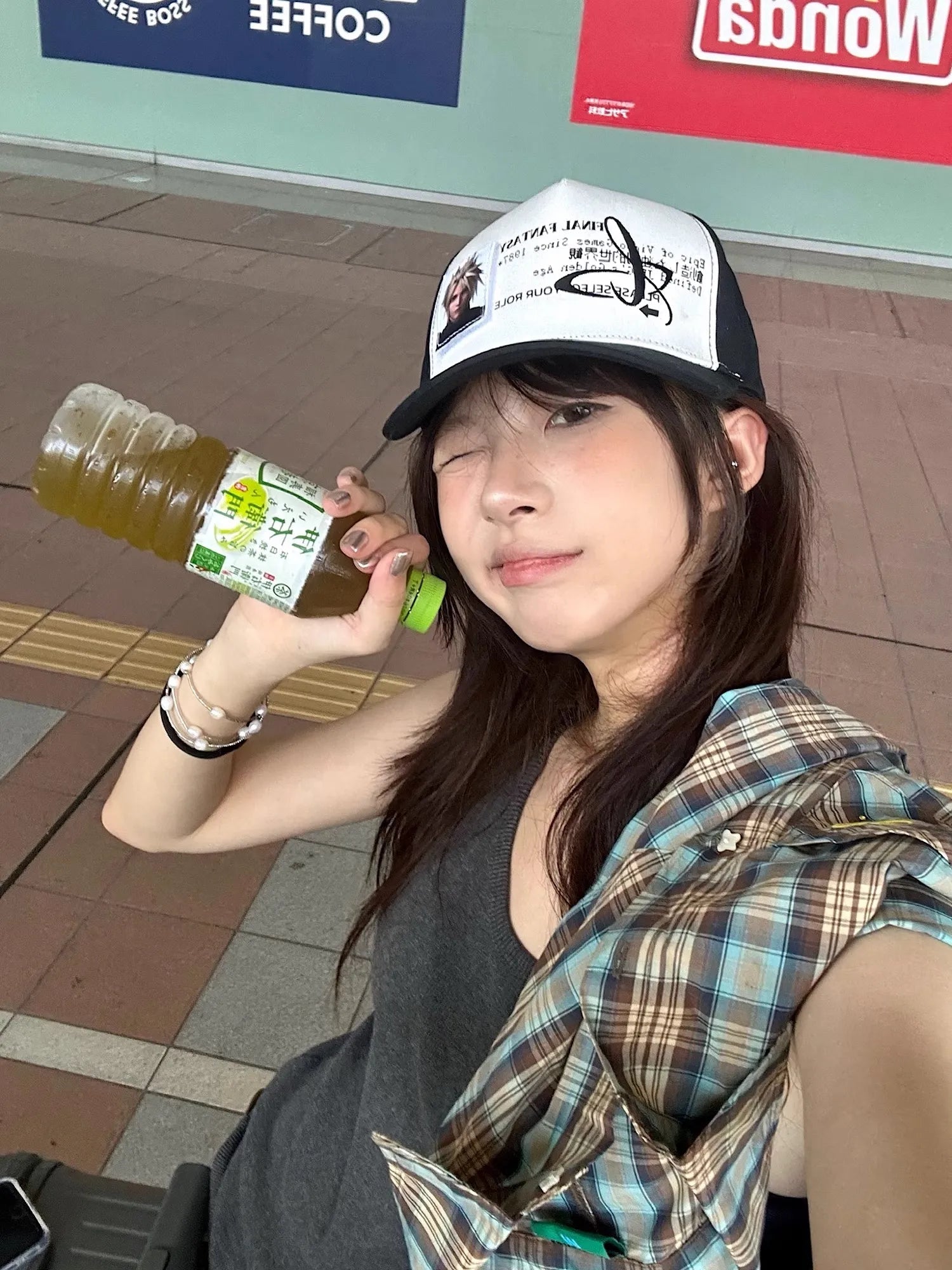 Y2Kグラフィック トラッカーメッシュキャップ NOCTONE