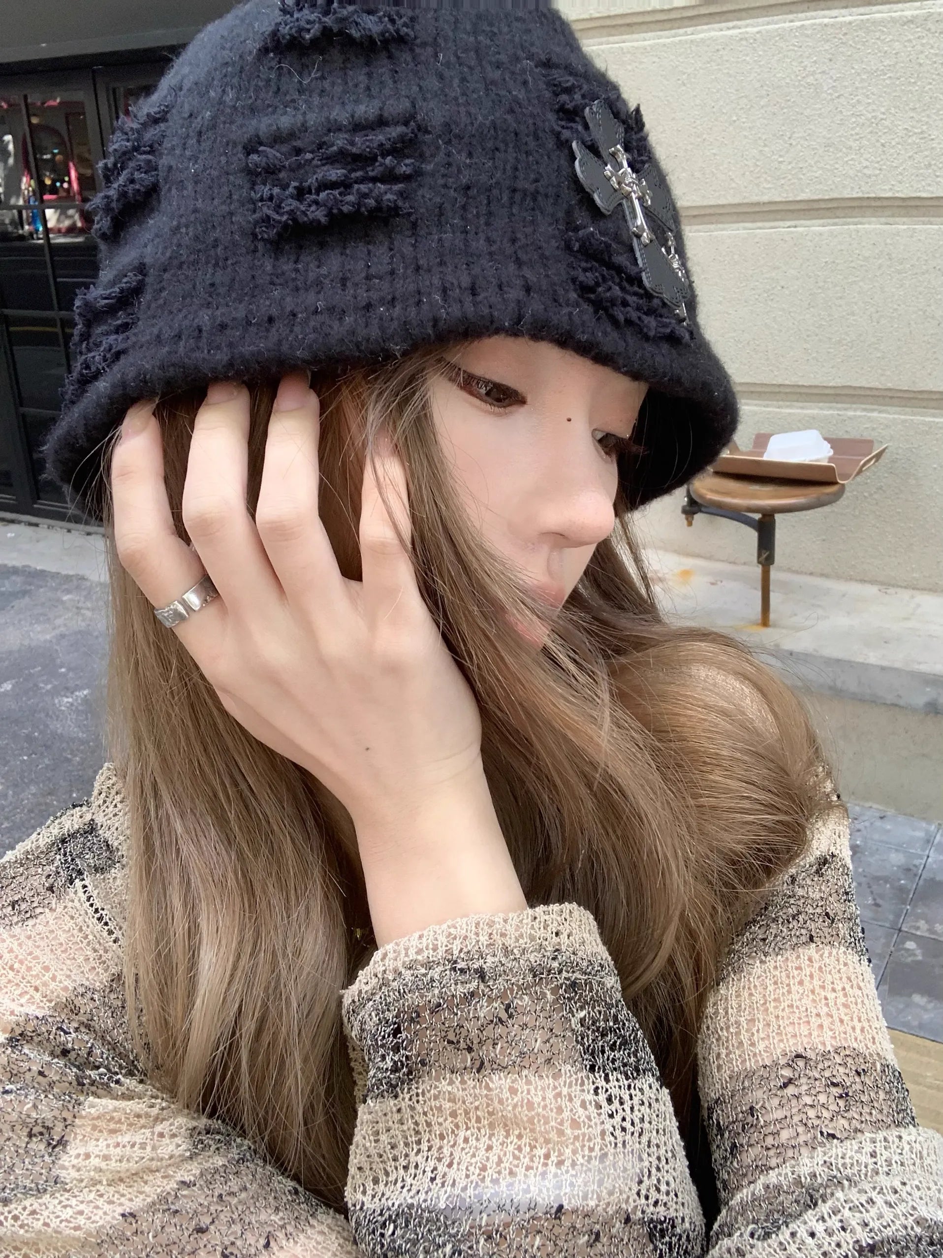 グランジダメージニット NOCTONE