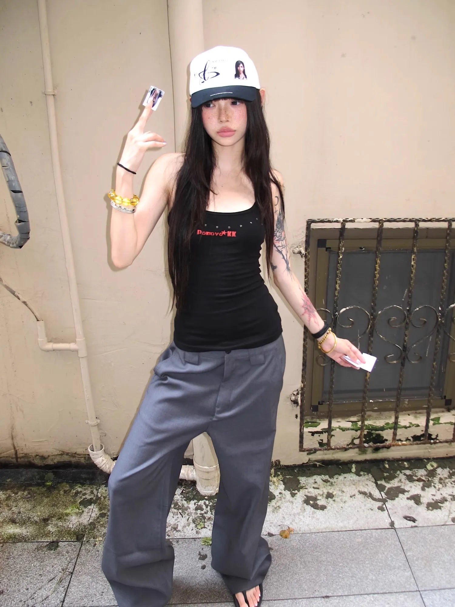 Y2Kグラフィック トラッカーメッシュキャップ NOCTONE