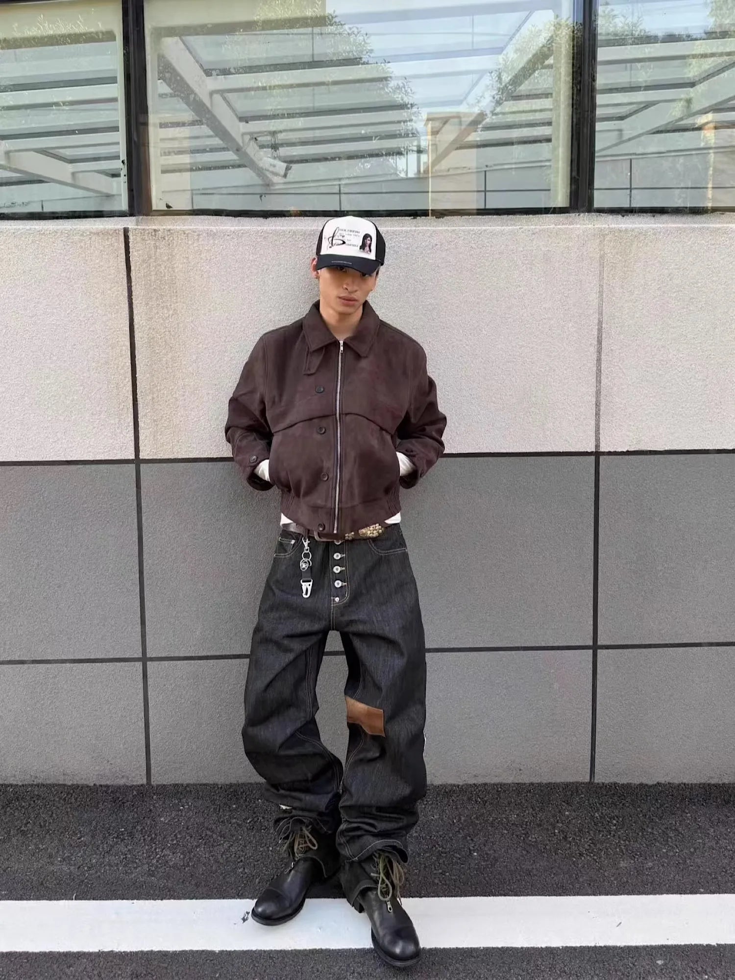 Y2Kグラフィック トラッカーメッシュキャップ NOCTONE