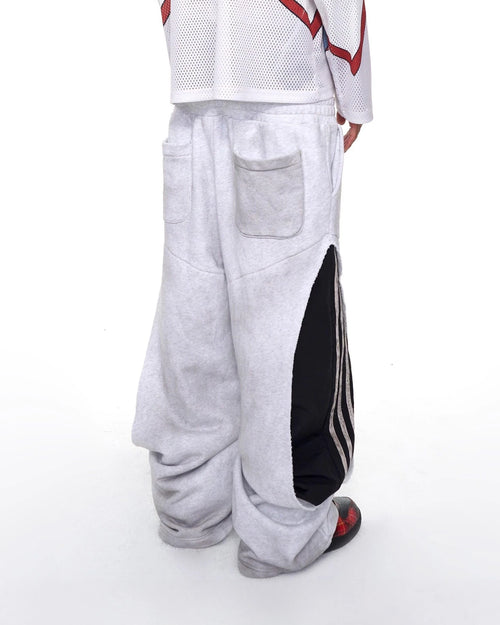 Elastic Waist Straight Pants