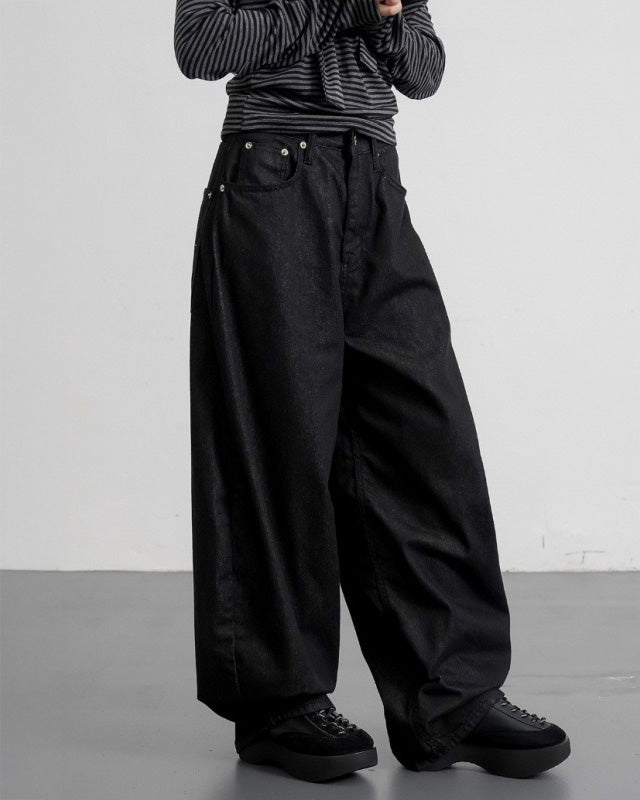 レオパードクロスワイドパンツ NOCTONE