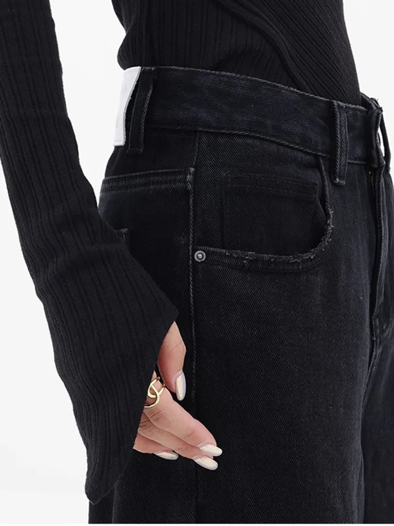 バッククロスステッチ・ストレートデニム NOCTONE