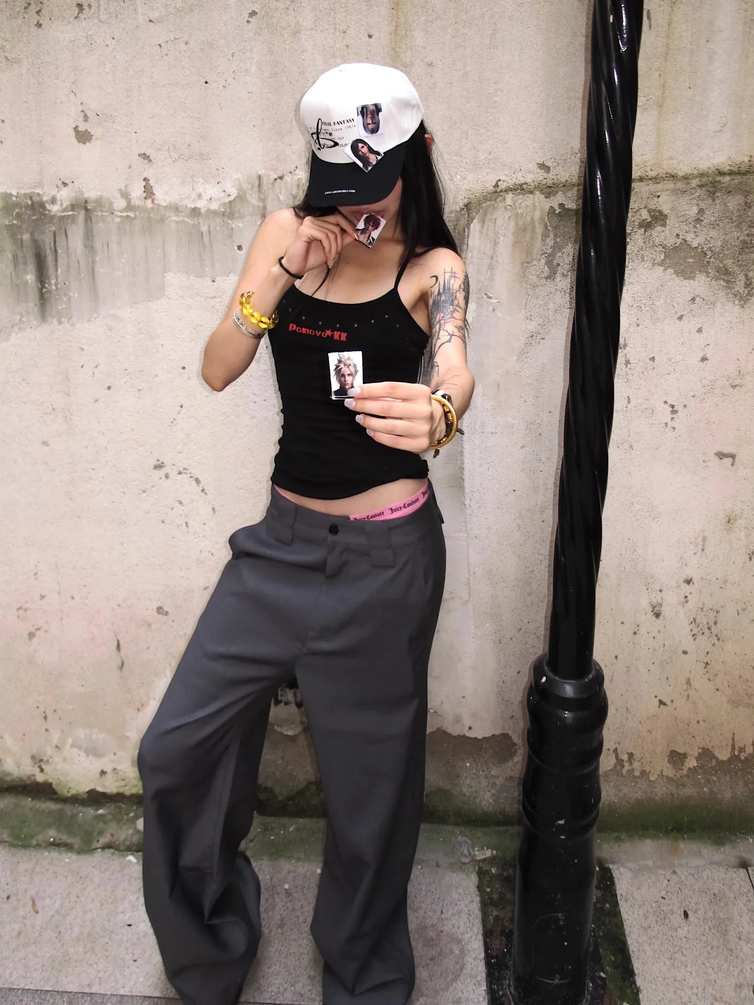 Y2Kグラフィック トラッカーメッシュキャップ NOCTONE