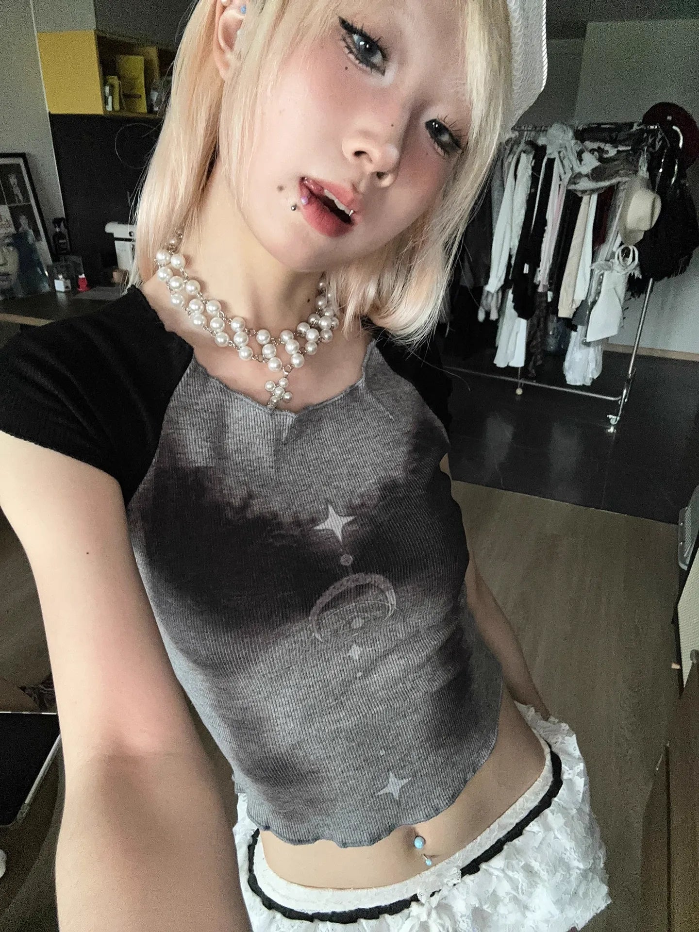 ミスティックムーン・リブTシャツ NOCTONE