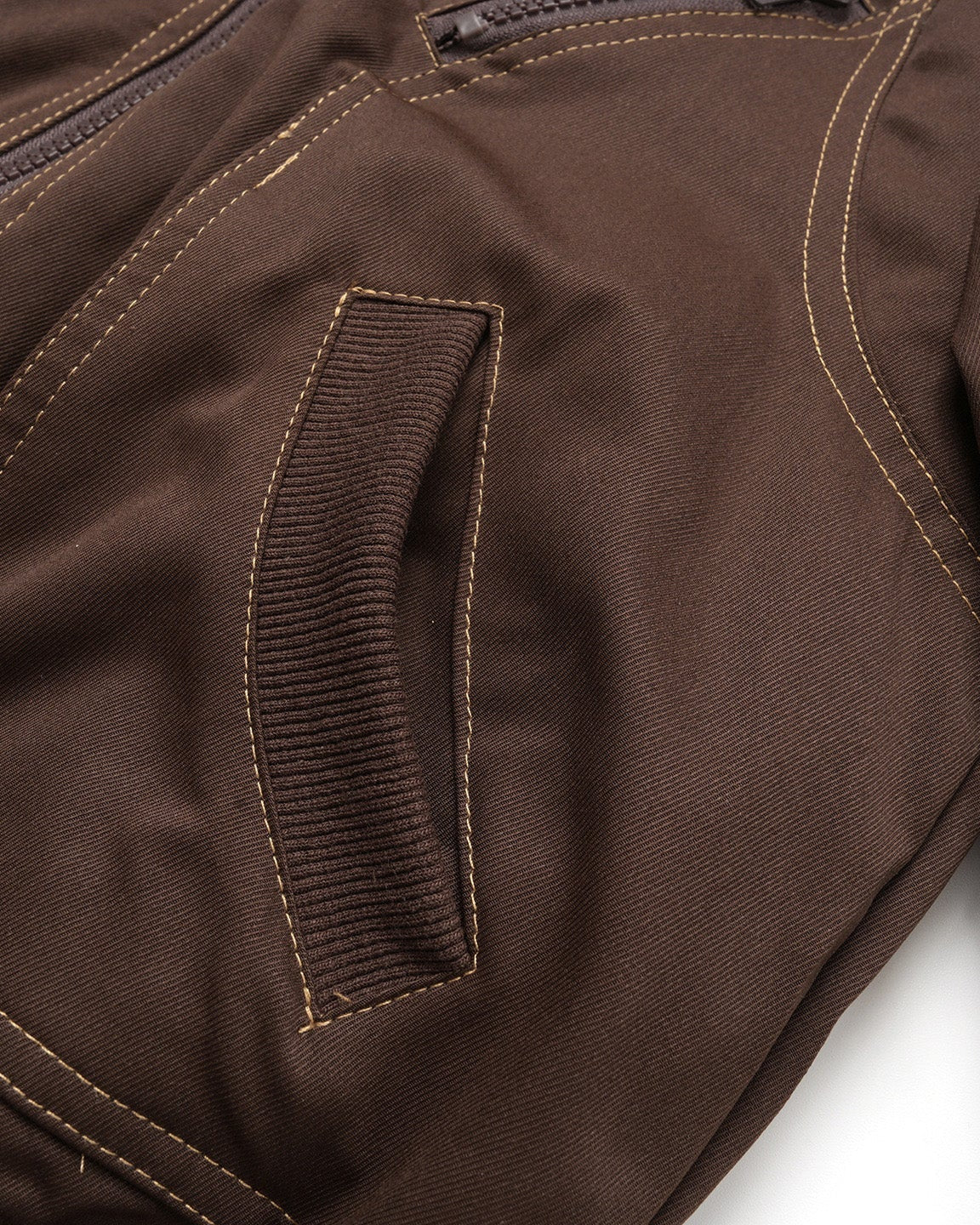 Fudge Pink 25秋季New美式复古个性分割设计宽松毛领夹克外套 NOCTONE